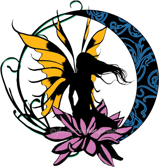 Mystical_ Fairy_ Silhouette_ Art PNG image