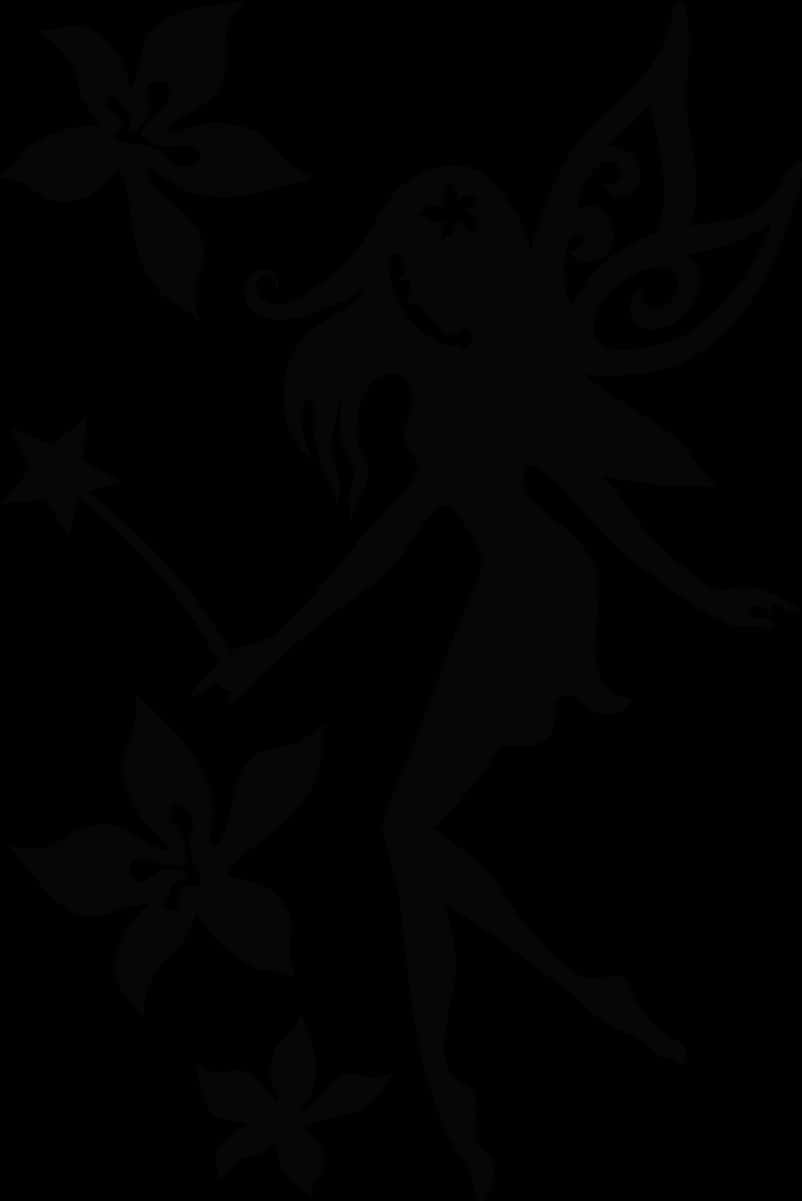 Mystical Fairy Silhouette PNG image