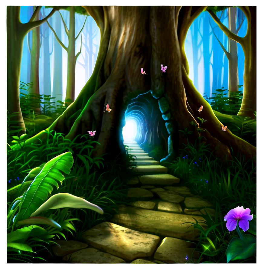 Mystical Fairy Trail Png Knt PNG image