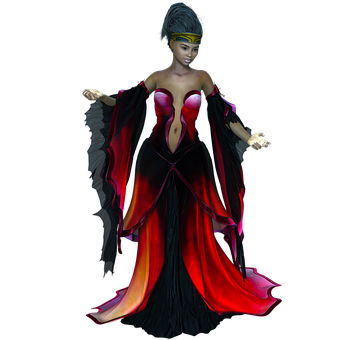 Mystical_ Flame_ Fairy PNG image