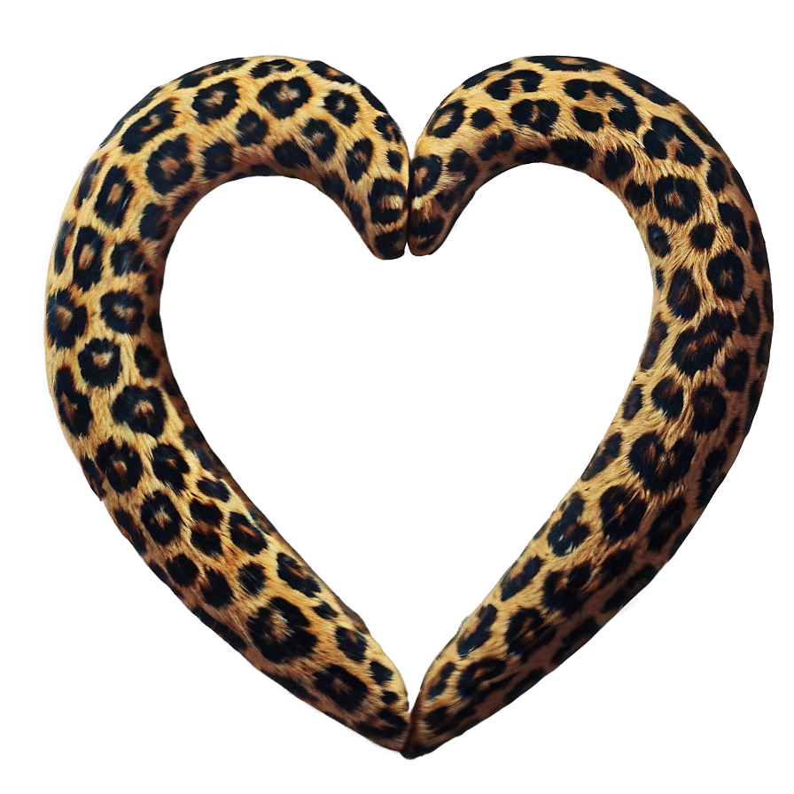 Mystical Leopard Heart Png 06282024 PNG image