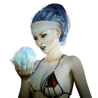 Mystical_ Mermaid_ Holding_ Crystal PNG image