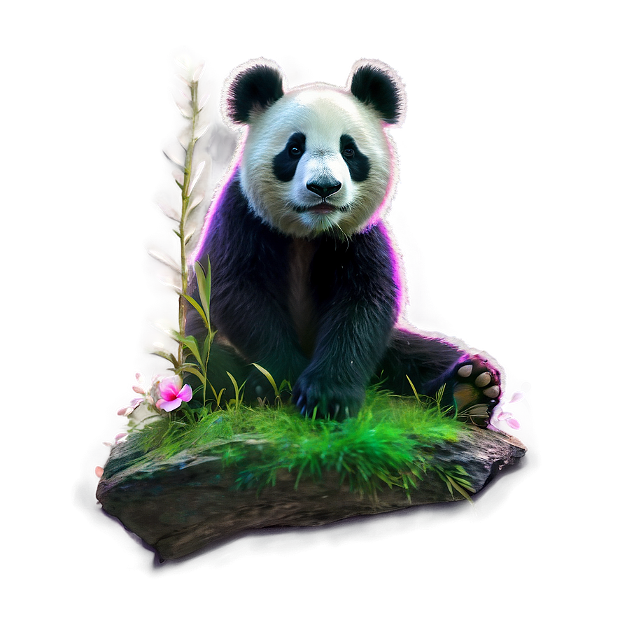 Mystical Panda In Moonlight Png Cav54 PNG image