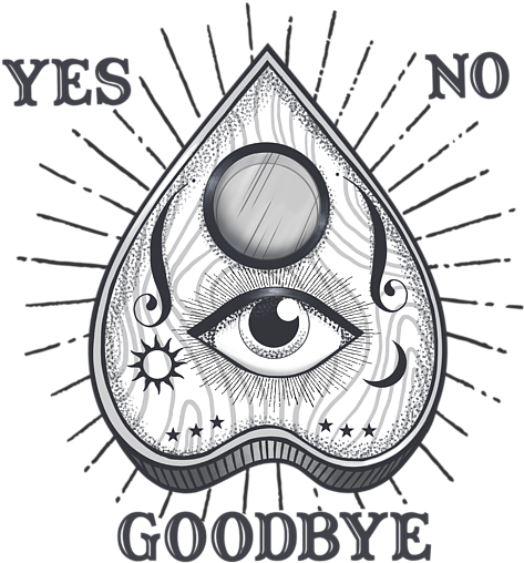 Mystical Planchette Design PNG image