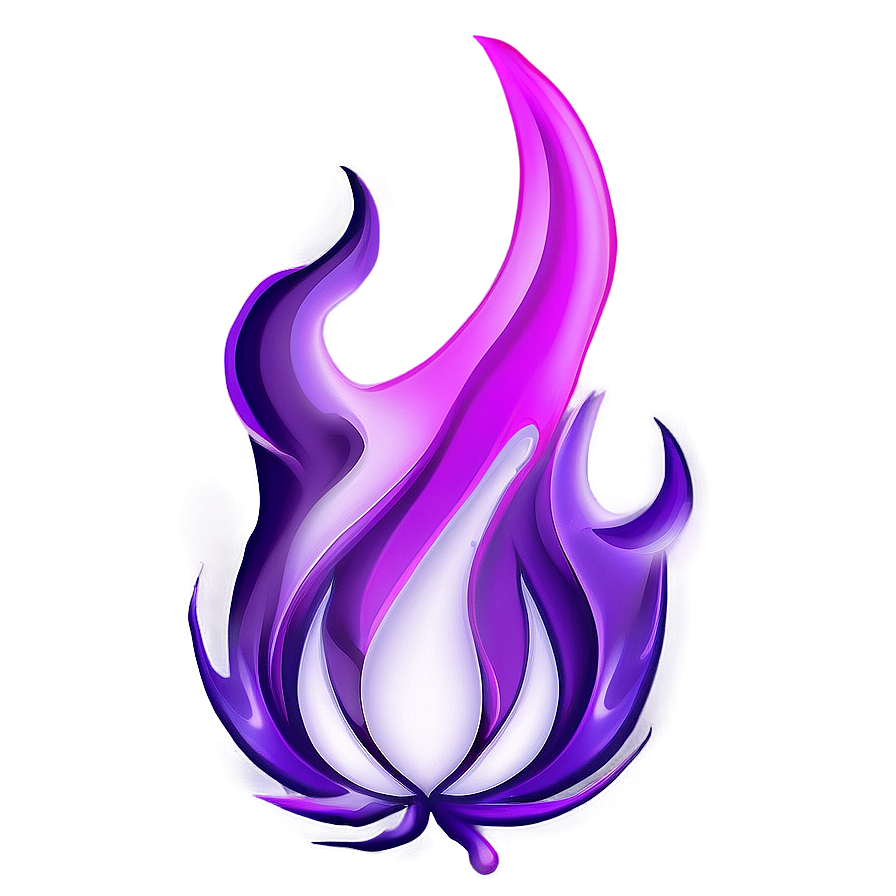 Mystical Purple Flames Png 06252024 PNG image