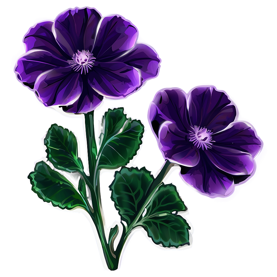 Mystical Purple Flower Png Bhq PNG image