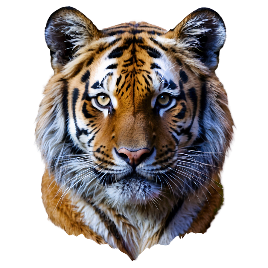 Mystical Tiger Face Aura Png 06252024 PNG image