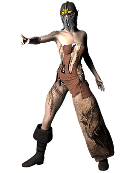 Mystical_ Warrior_ Figure PNG image