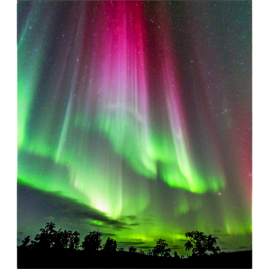 Mystifying Aurora Over Landscapes Png 54 PNG image