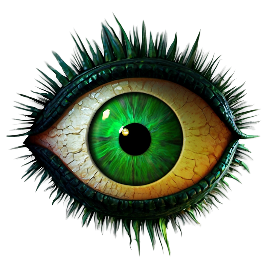 Mythical Creature Green Eye Png Oqk69 PNG image