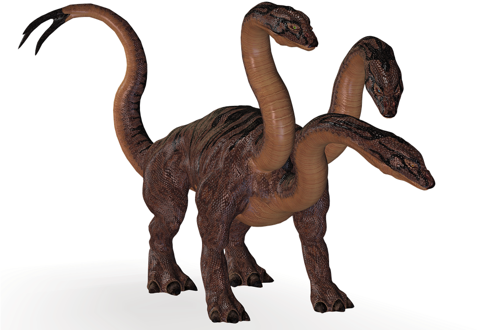 Mythical Hydra Creature PNG image