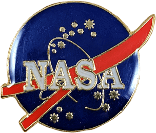 N A S A Logo Enamel Pin PNG image