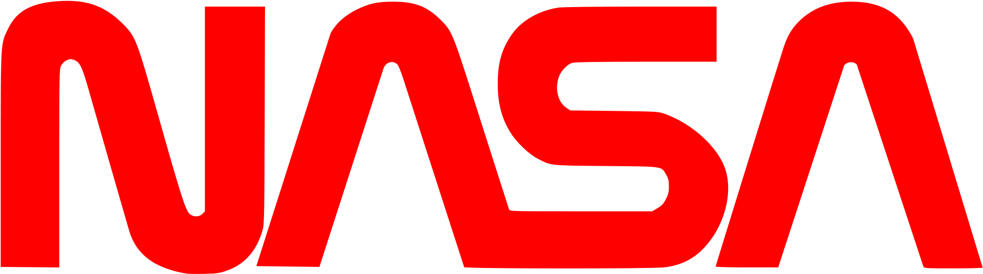 N A S A Logo Red PNG image