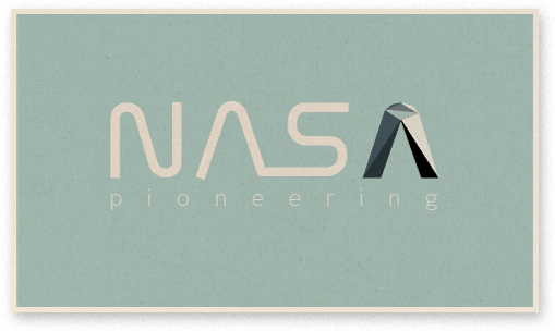 N A S A Pioneering Logo Design PNG image