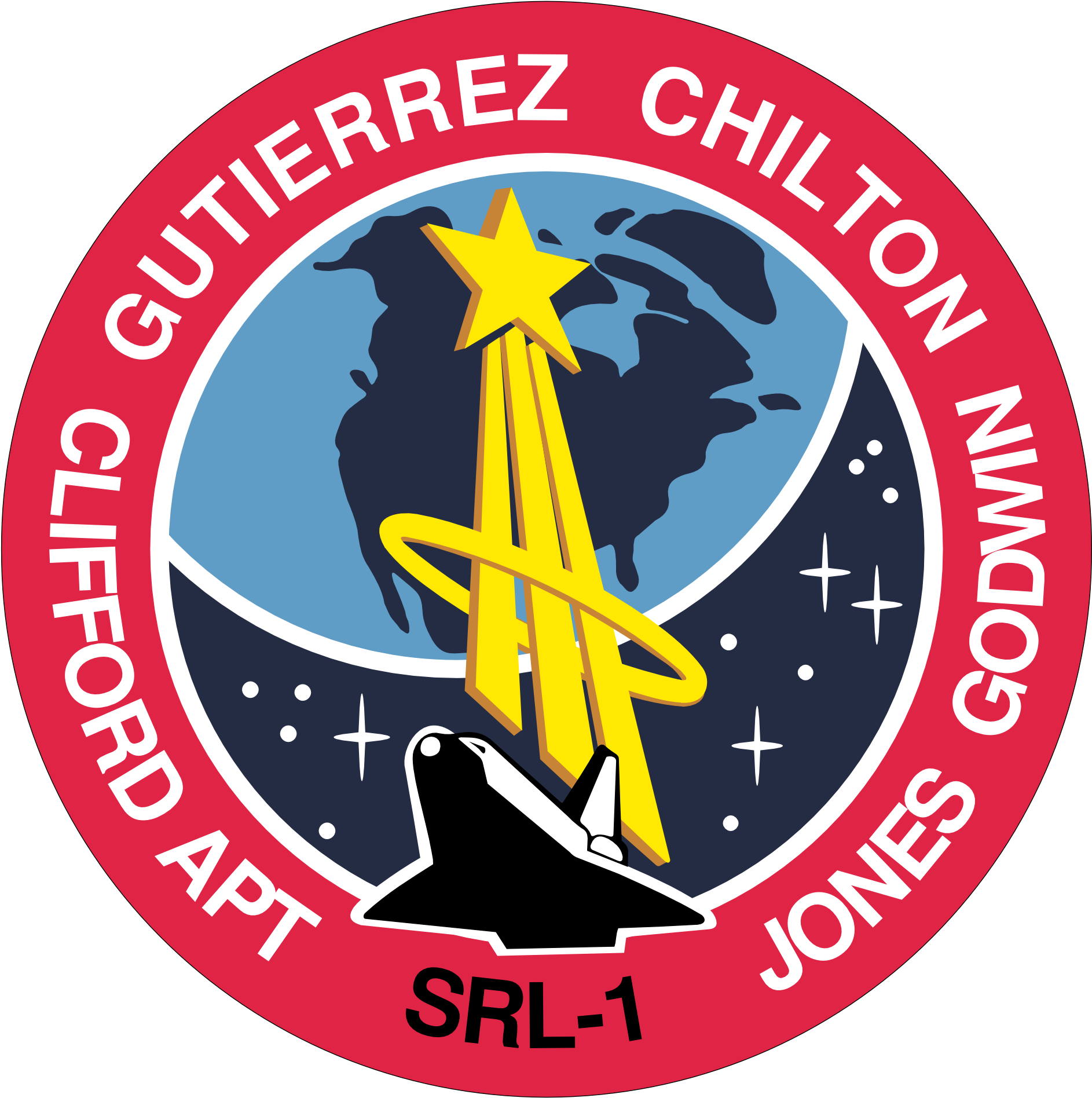 N A S A_ Space_ Shuttle_ Mission_ Patch_ S R L1 PNG image