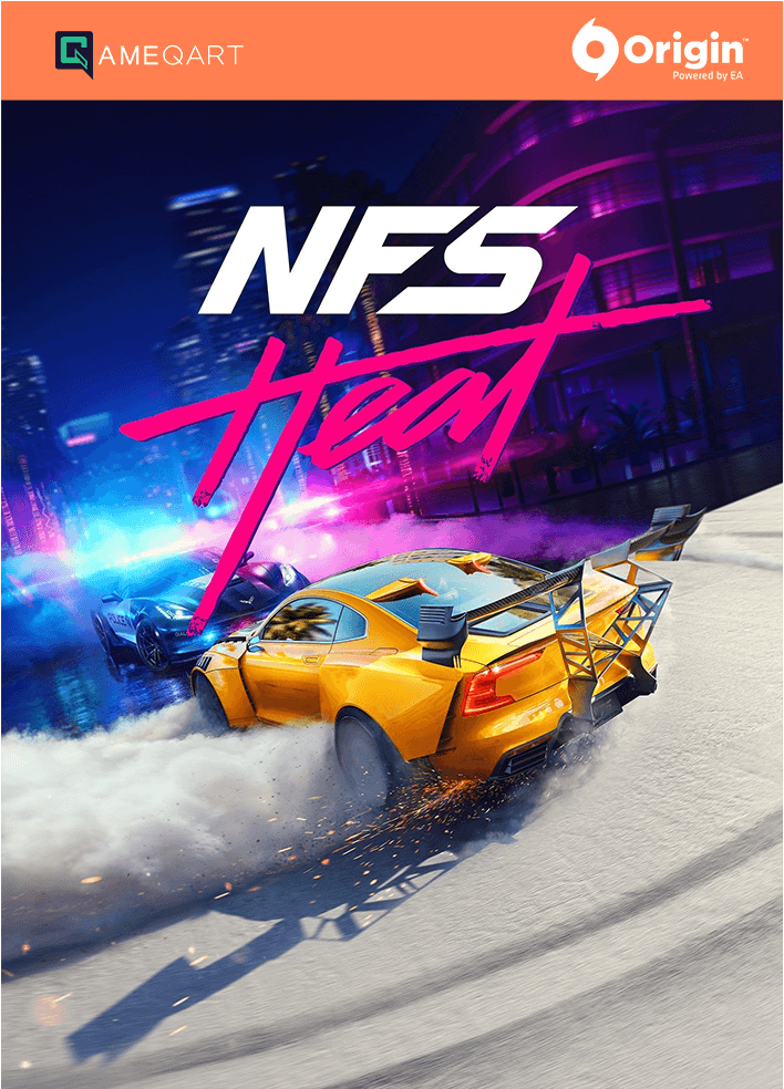 N F S Heat Game Cover Art PNG image