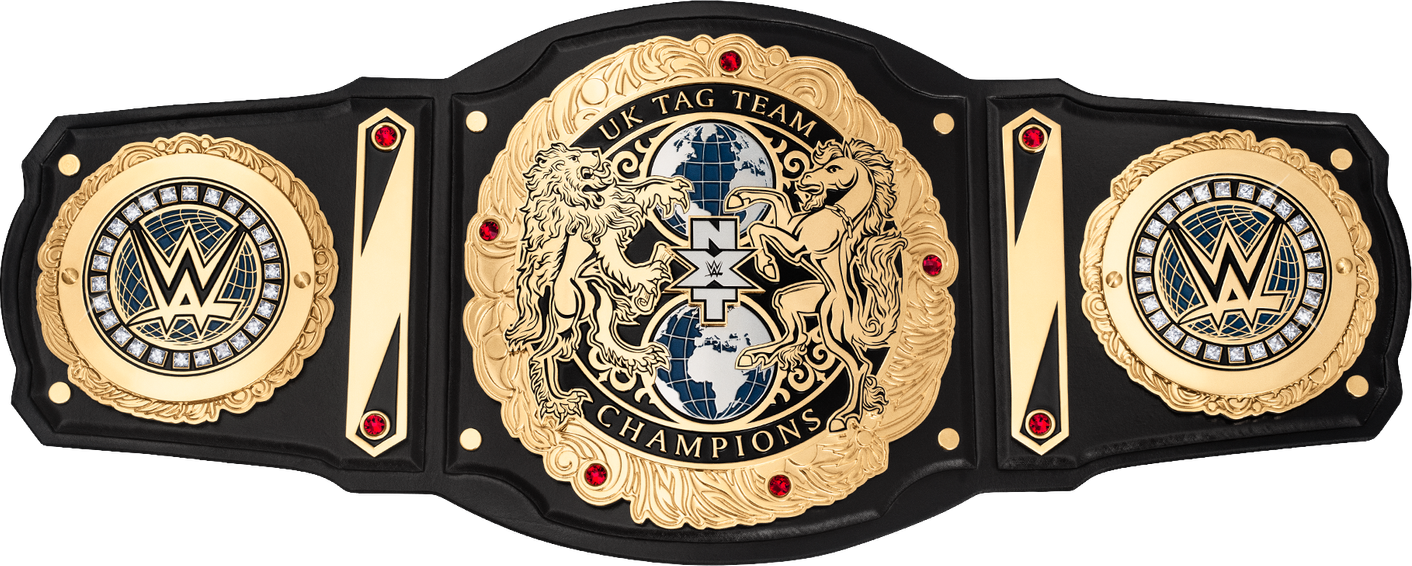 N X T U K Tag Team Championship Belt PNG image