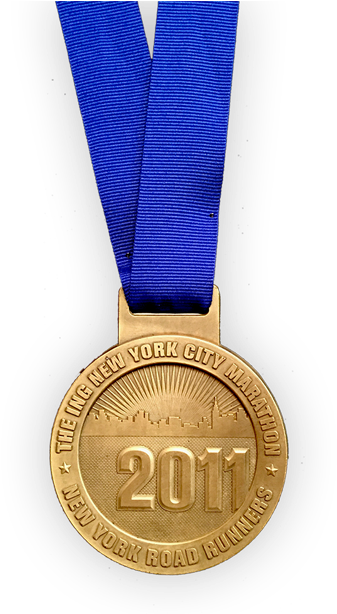 N Y C Marathon Medal2011 PNG image