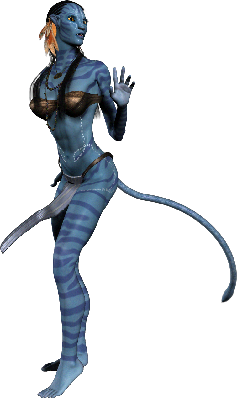 Na'vi Female Character Pose PNG image