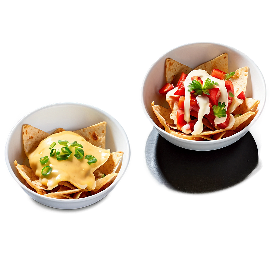 Nachos With Aioli Drizzle Png Iuf PNG image