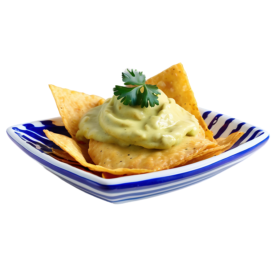 Nachos With Avocado Lime Sauce Png 25 PNG image