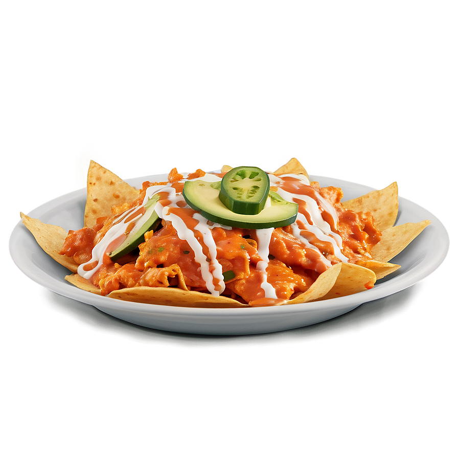 Nachos With Buffalo Chicken Png 06122024 PNG image