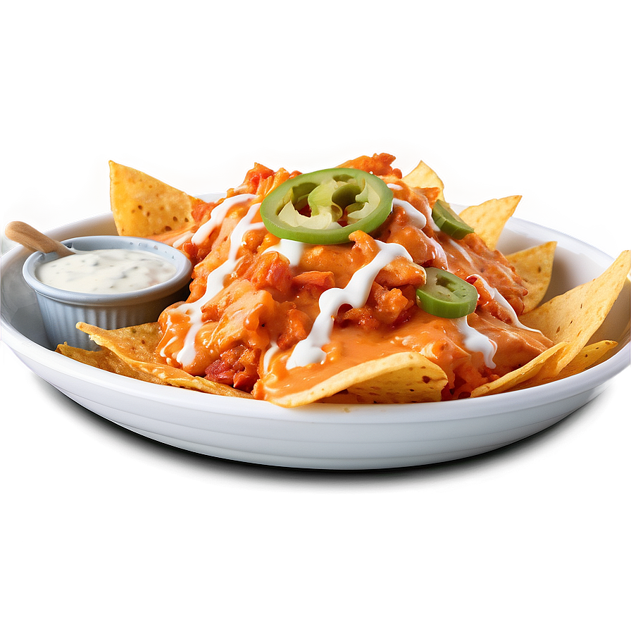 Nachos With Buffalo Chicken Png Ydr PNG image