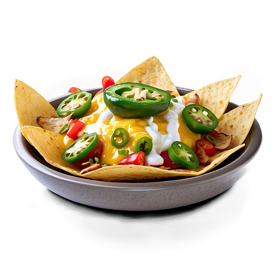 Nachos With Jalapeno Peppers Png Mvm PNG image