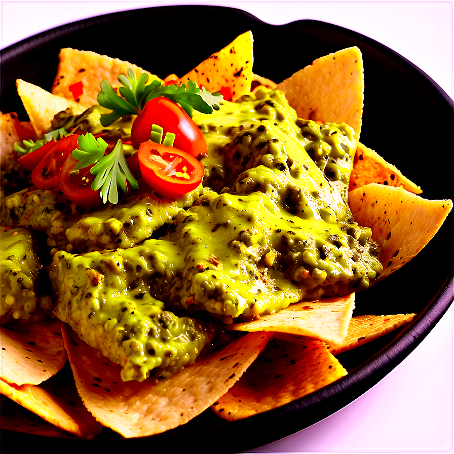 Nachos With Pesto Spread Png Cpp PNG image