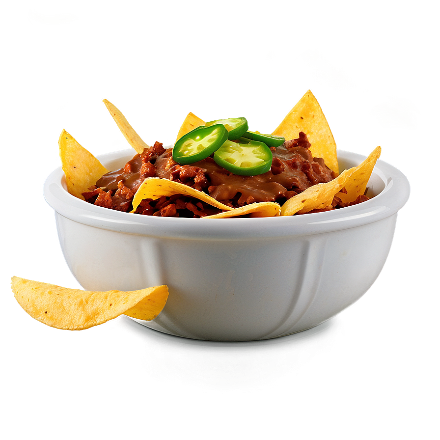 Nachos With Refried Beans Png Wvf86 PNG image