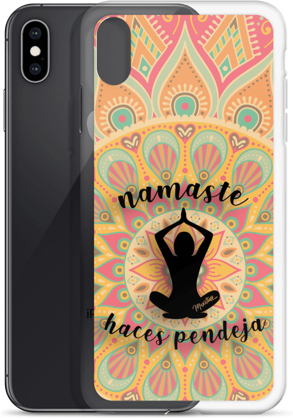 Namaste Phone Case Design PNG image