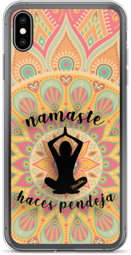 Namaste Phone Case Design PNG image
