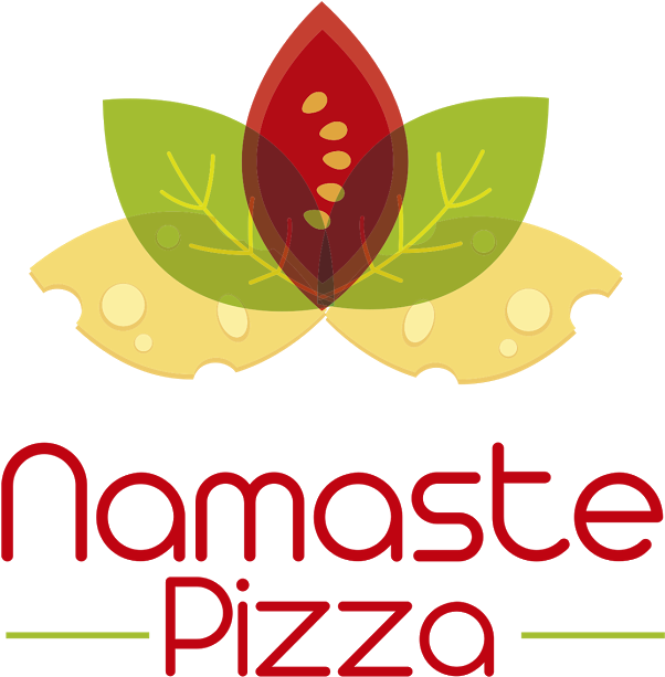 Namaste Pizza Logo Design PNG image
