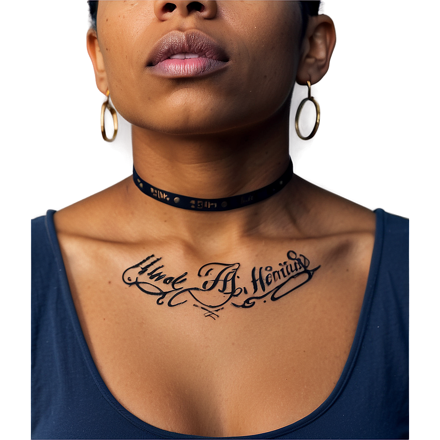 Name Neck Tattoo Previews Png 06122024 PNG image