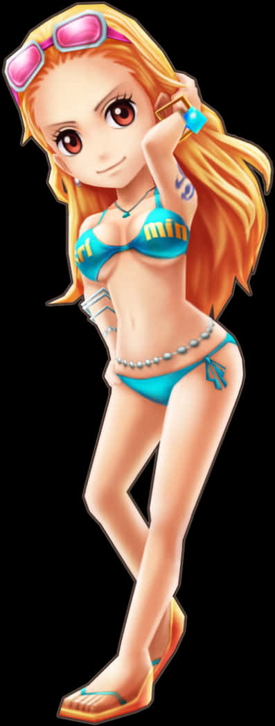 Nami One Piece Summer Outfit PNG image