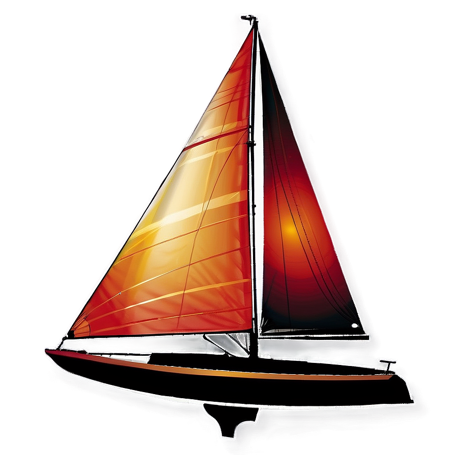 Napoli Sailboat Sunset Png 40 PNG image