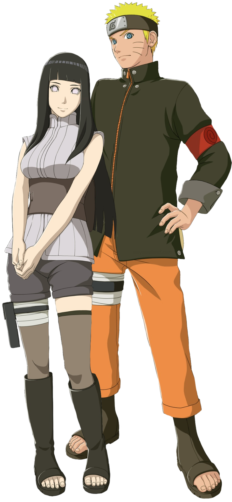 Naruto_and_ Hinata_ Standing_ Side_by_ Side PNG image