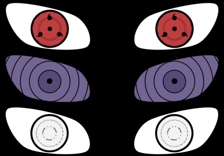 Naruto Eyes Collection PNG image
