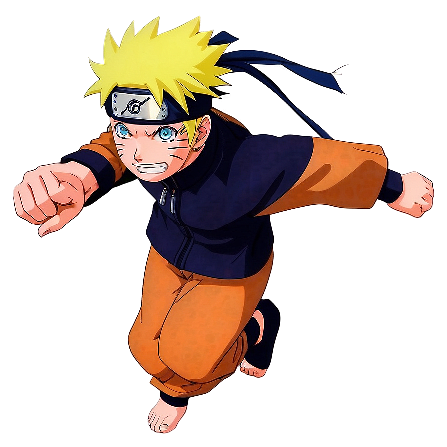 Naruto Powerful Run Leap Png Sdt49 PNG image