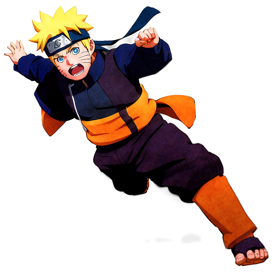 Naruto Running Energy Burst Png 06292024 PNG image