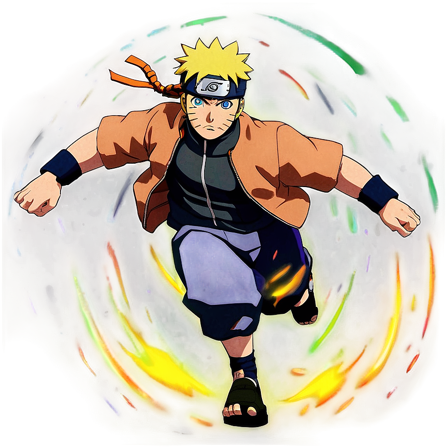 Naruto Running Energy Burst Png Vqy PNG image