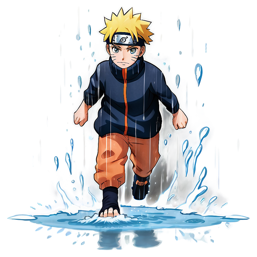 Naruto Running In The Rain Png Vkd17 PNG image