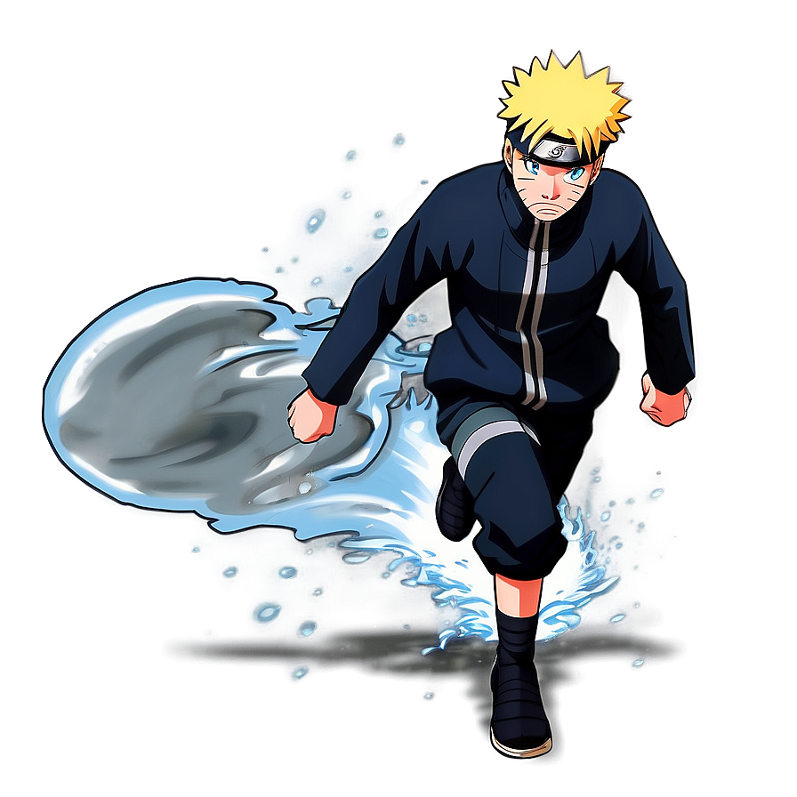 Naruto Running On Water Png Dtq35 PNG image