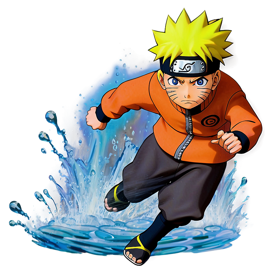 Naruto Running On Water Png Vku17 PNG image