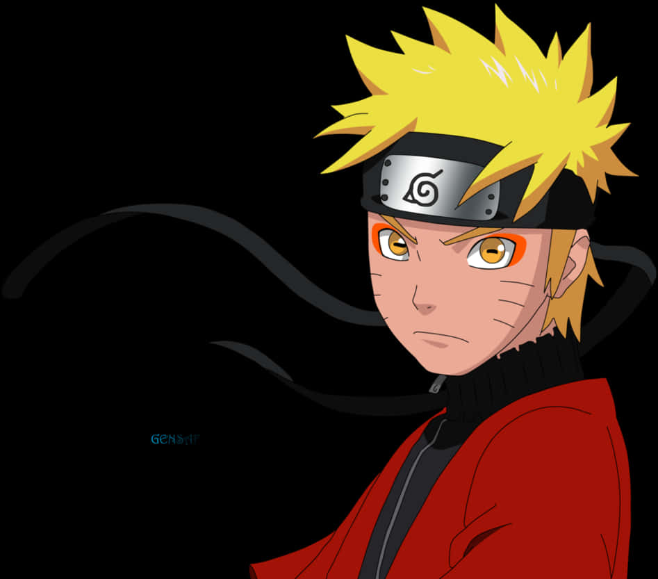 Naruto Uzumaki Portrait PNG image