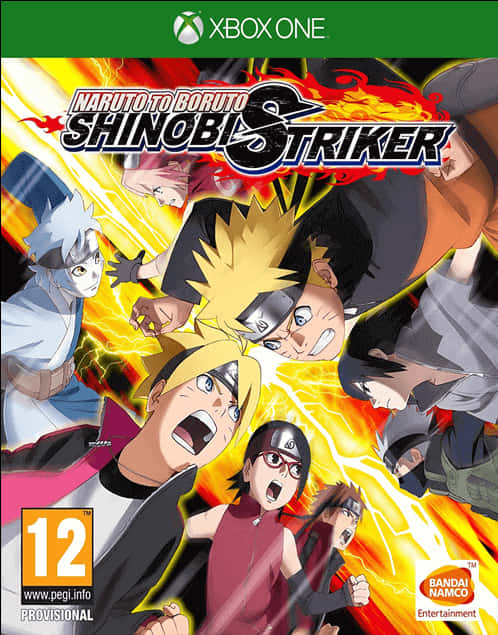 Narutoto Boruto Shinobi Striker Xbox One Cover Art PNG image