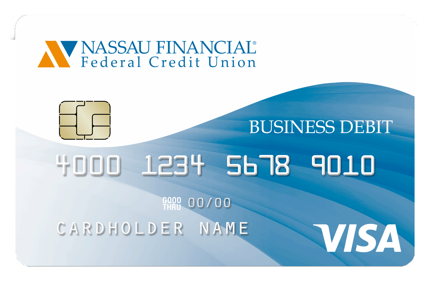 Nassau Financial Business Debit Card Mockup PNG image