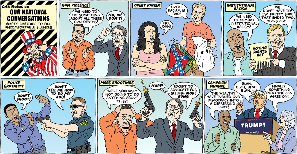 National Conversations Comic Strip PNG image
