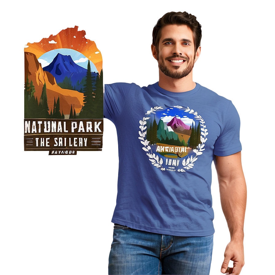 National Park Graphic Tee Png 3 PNG image