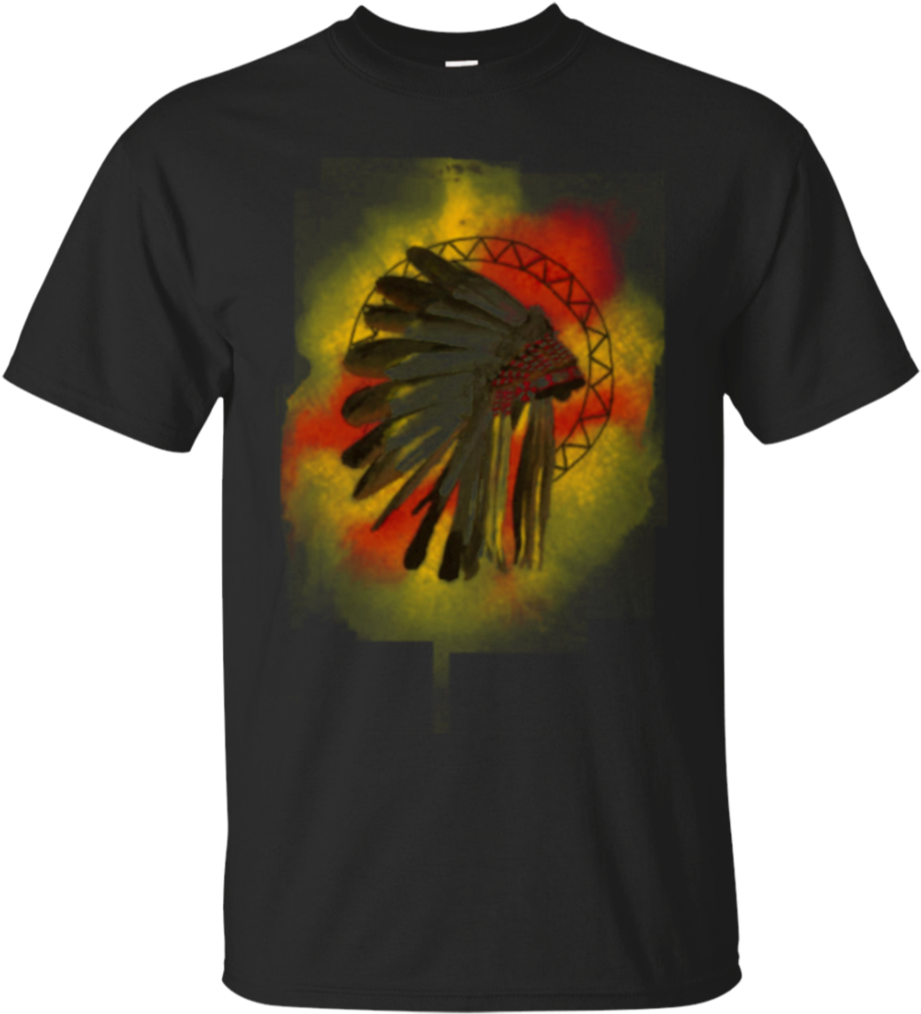 Native American Headdress Shirt Design PNG image